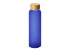 Стеклянная бутылка с бамбуковой крышкой Foggy, 600мл, синий, арт. 828702 фото 1 — Бизнес Презент
