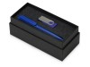 Подарочный набор Qumbo с ручкой и флешкой, синий, арт. 700303.02 фото 2 — Бизнес Презент