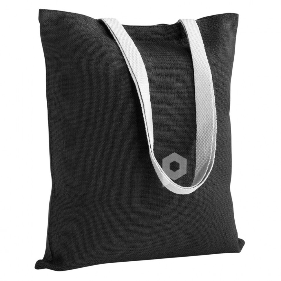 Холщовая сумка на плечо Juhu, черная, арт. 4868.30 фото 1 — Бизнес Презент