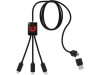 Удлиненный кабель 5-в-1 SCX.design C28, черный, арт. 2PX06421 фото 4 — Бизнес Презент