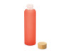 Стеклянная бутылка с бамбуковой крышкой Foggy, 600мл, красный, арт. 828701 фото 2 — Бизнес Презент