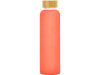 Стеклянная бутылка с бамбуковой крышкой Foggy, 600мл, красный, арт. 828701 фото 3 — Бизнес Презент