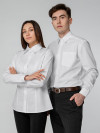 Рубашка женская с длинным рукавом Collar, белая, арт. 15211.60.164.42 фото 7 — Бизнес Презент