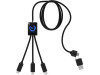 Удлиненный кабель 5-в-1 SCX.design C28, черный, арт. 2PX06452 фото 4 — Бизнес Презент