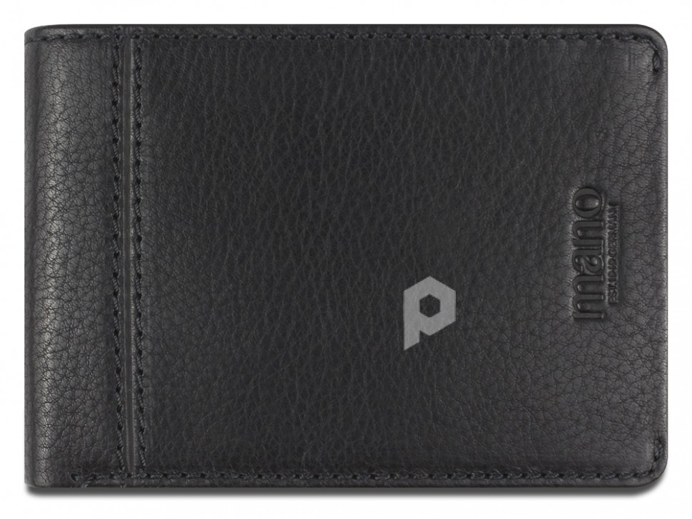 Бумажник Mano Don Montez, натуральная кожа в черном цвете, 12,8 х 9 см, арт. 191925201 фото 1 — Бизнес Презент
