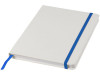 Блокнот Spectrum A5 с белой бумагой и цветной закладкой, белый/ярко-синий, арт. 10713501 фото 1 — Бизнес Презент