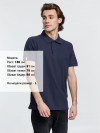 Рубашка поло мужская Virma Premium, темно-синяя, арт. 11145.401 фото 3 — Бизнес Презент
