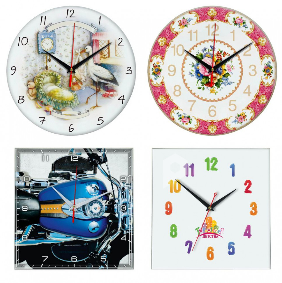 Часы стеклянные на заказ Time Wheel, арт. 18865.01 фото 1 — Бизнес Презент