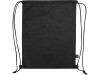 Рюкзак-мешок Reviver из нетканого переработанного материала RPET, черный, арт. 590607 фото 4 — Бизнес Презент