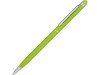 Ручка-стилус шариковая Jucy Soft с покрытием soft touch, зеленое яблоко, арт. 18570.03 фото 1 — Бизнес Презент