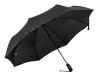 Зонт складной автоматичский Ferre Milano, черный, арт. 210002 фото 2 — Бизнес Презент