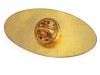 Значок металлический Овал, золотистый, арт. 130200 фото 3 — Бизнес Презент