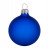 Стеклянный шар синий матовый, заготовка шара 6 см, цвет 62