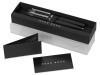 Подарочный набор: ручка шариковая, ручка-роллер. Hugo Boss, черный, арт. HPBR590 фото 3 — Бизнес Презент