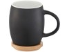 Керамическая чашка Hearth с деревянной крышкой-костером, черный/белый, арт. 10046600 фото 1 — Бизнес Презент