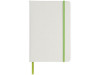 Блокнот Spectrum A5 с белой бумагой и цветной закладкой, белый/лайм, арт. 10713503 фото 2 — Бизнес Презент