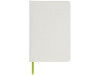 Блокнот Spectrum A5 с белой бумагой и цветной закладкой, белый/лайм, арт. 10713503 фото 3 — Бизнес Презент