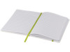 Блокнот Spectrum A5 с белой бумагой и цветной закладкой, белый/лайм, арт. 10713503 фото 4 — Бизнес Презент
