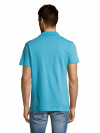 Рубашка поло мужская Summer 170, бирюзовая, арт. 1379.420 фото 6 — Бизнес Презент
