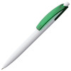 Ручка шариковая Bento, белая с зеленым, арт. 4708.69 фото 1 — Бизнес Презент