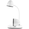 Лампа с колонкой и беспроводной зарядкой Flashback, белая, арт. 16239.60 фото 4 — Бизнес Презент