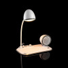 Лампа с колонкой и беспроводной зарядкой Flashback, белая, арт. 16239.60 фото 14 — Бизнес Презент