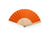 Веер CALESA с деревянными вставками и тканью из полиэстера, оранжевый, арт. PF3111S131 фото 3 — Бизнес Презент