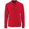 Рубашка поло мужская с длинным рукавом Perfect LSL Men, красная, арт. 02087145S фото 1 — Бизнес Презент