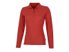 Рубашка поло Point женская с длинным рукавом, красный, арт. 33107252XL фото 1 — Бизнес Презент