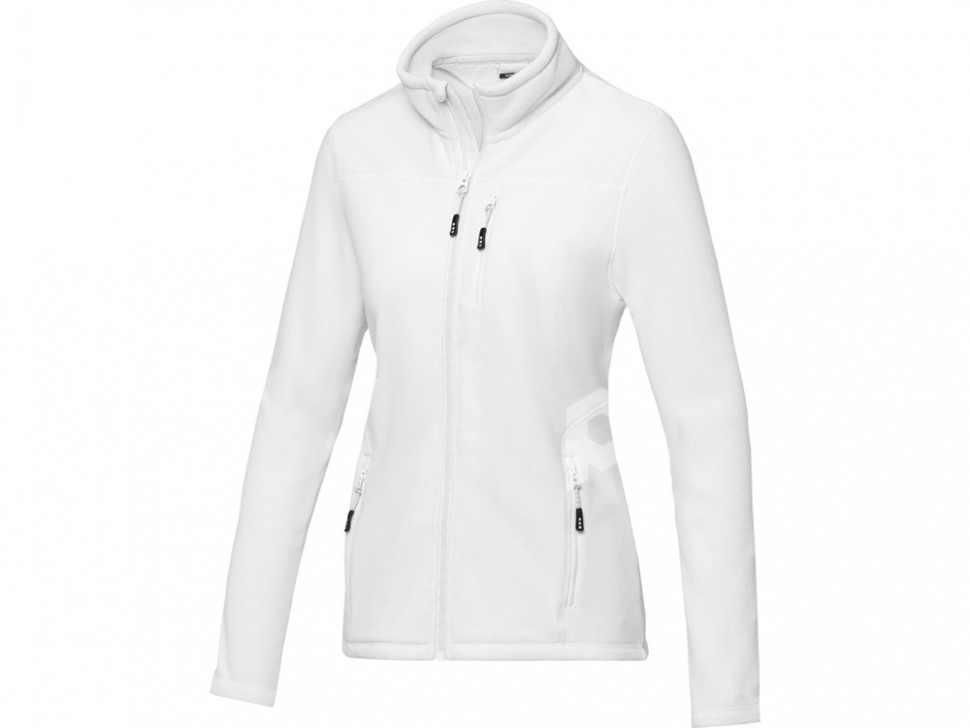 Женская флисовая куртка Amber на молнии из переработанных материалов по стандарту GRS, белый, арт. 3753001S фото 1 — Бизнес Презент