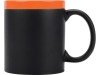 Кружка с покрытием для рисования мелом Да Винчи, черный/оранжевый, арт. 879858 фото 3 — Бизнес Презент