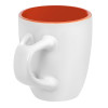 Кофейная кружка Pairy с ложкой, оранжевая с белой, арт. 13138.26 фото 4 — Бизнес Презент