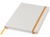 Блокнот Spectrum A5 с белой бумагой и цветной закладкой, белый/оранжевый, арт. 10713504 фото 1 — Бизнес Презент