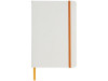 Блокнот Spectrum A5 с белой бумагой и цветной закладкой, белый/оранжевый, арт. 10713504 фото 2 — Бизнес Презент