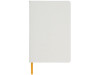 Блокнот Spectrum A5 с белой бумагой и цветной закладкой, белый/оранжевый, арт. 10713504 фото 3 — Бизнес Презент