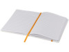 Блокнот Spectrum A5 с белой бумагой и цветной закладкой, белый/оранжевый, арт. 10713504 фото 4 — Бизнес Презент
