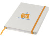 Блокнот Spectrum A5 с белой бумагой и цветной закладкой, белый/оранжевый, арт. 10713504 фото 6 — Бизнес Презент