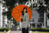 Зонт складной Monsoon, оранжевый, арт. 14518.20 фото 5 — Бизнес Презент