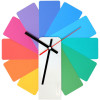 Часы настенные Transformer Clock. White & Multicolor, арт. 10341.00 фото 1 — Бизнес Презент