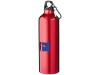 Алюминиевая бутылка для воды Oregon объемом 770 мл с карабином - Красный, арт. 10029705p фото 4 — Бизнес Презент
