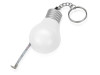 Брелок-рулетка для ключей Лампочка, белый/серебристый, арт. 709526 фото 2 — Бизнес Презент