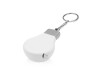 Брелок-рулетка для ключей Лампочка, белый/серебристый, арт. 709526 фото 3 — Бизнес Презент