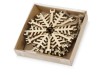 Набор деревянных снежинок, 6шт, арт. 158907 фото 3 — Бизнес Презент