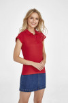 Рубашка поло женская Prescott Women 170, красная, арт. 6087.501 фото 4 — Бизнес Презент
