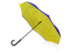 Зонт-трость наоборот Inversa, полуавтомат, темно-синий/желтый, арт. 989014 фото 1 — Бизнес Презент