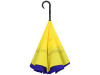 Зонт-трость наоборот Inversa, полуавтомат, темно-синий/желтый, арт. 989014 фото 3 — Бизнес Презент