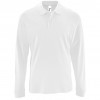 Рубашка поло мужская с длинным рукавом Perfect LSL Men, белая, арт. 02087102S фото 1 — Бизнес Презент
