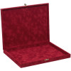 Шкатулка Velouria, красная с золотистым замочком, арт. 14743.50 фото 2 — Бизнес Презент