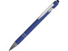 Ручка металлическая soft-touch шариковая со стилусом Sway, ярко-синий/серебристый, арт. 18381.12 фото 1 — Бизнес Презент