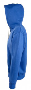 Толстовка мужская на молнии Soul Men 290 с контрастным капюшоном, ярко-синяя, арт. 5234.441 фото 3 — Бизнес Презент